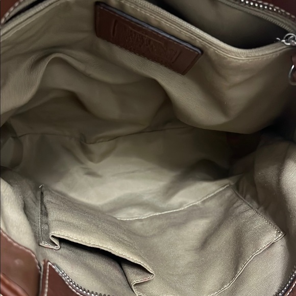 Coach Brown Leather Tote Bag - Picture 9 of 15